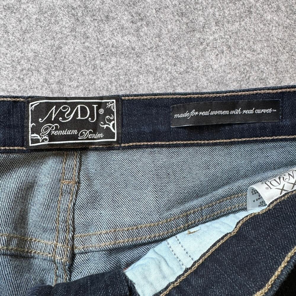 NYDJ Capri Jeans Womens 12 NWT Dark Wash Tummy Tuck Denim Cropped USA - Picture 6 of 14